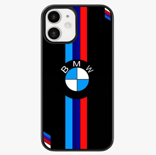 Turbo Bmw Beast Glass Case showing full back design in clean flat view with glossy glass finish.