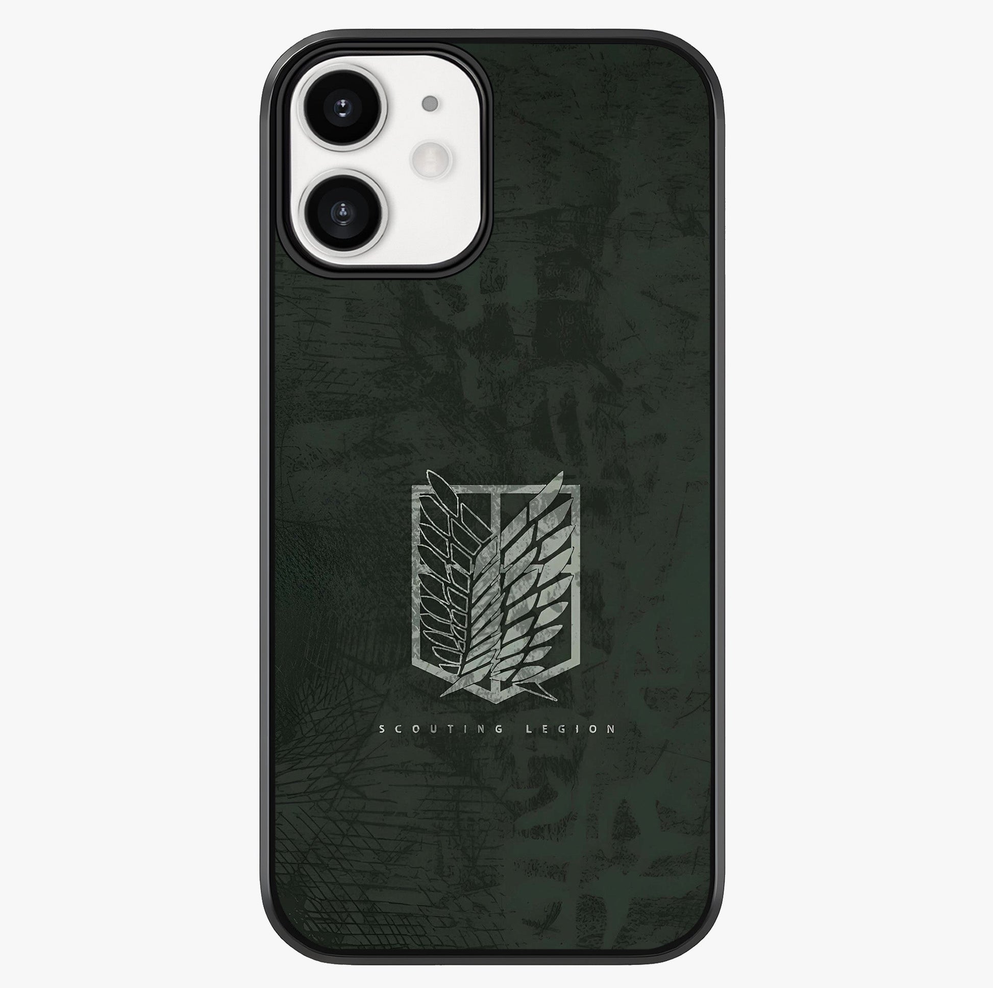 Wings Of Freedom Glass Case showing full back design in clean flat view with glossy glass finish.