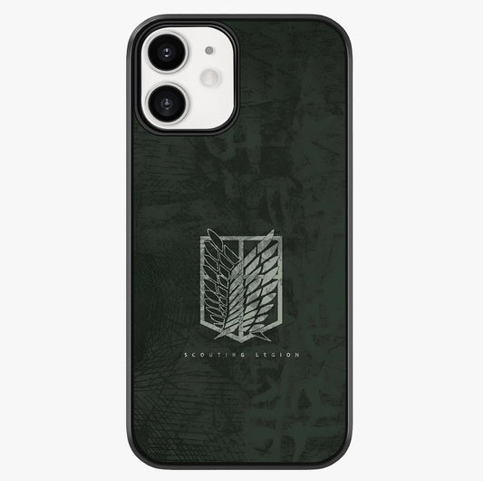 Wings Of Freedom Glass Case showing full back design in clean flat view with glossy glass finish.