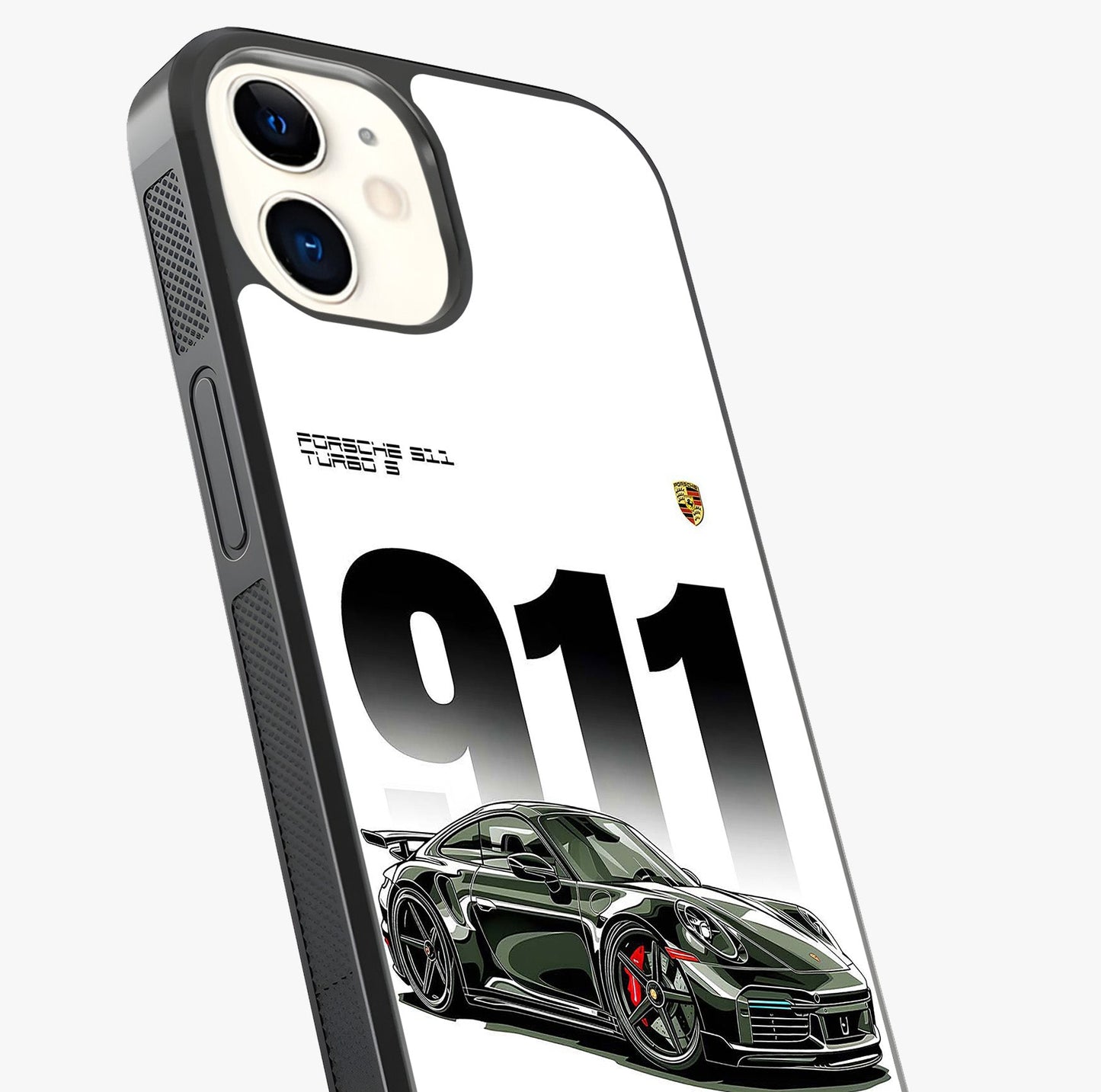 911 Turbo Dominance Glass Case captured at a warm angle highlighting gloss, texture and premium glass finish.