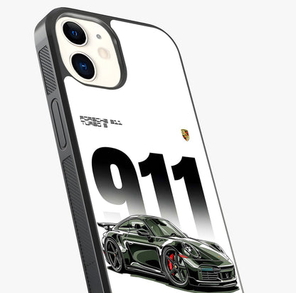 911 Turbo Dominance Glass Case captured at a warm angle highlighting gloss, texture and premium glass finish.