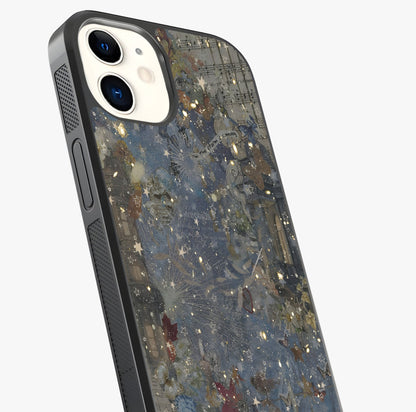 Aesthetic Astrolophia Glass Case captured at a warm angle highlighting gloss, texture and premium glass finish.