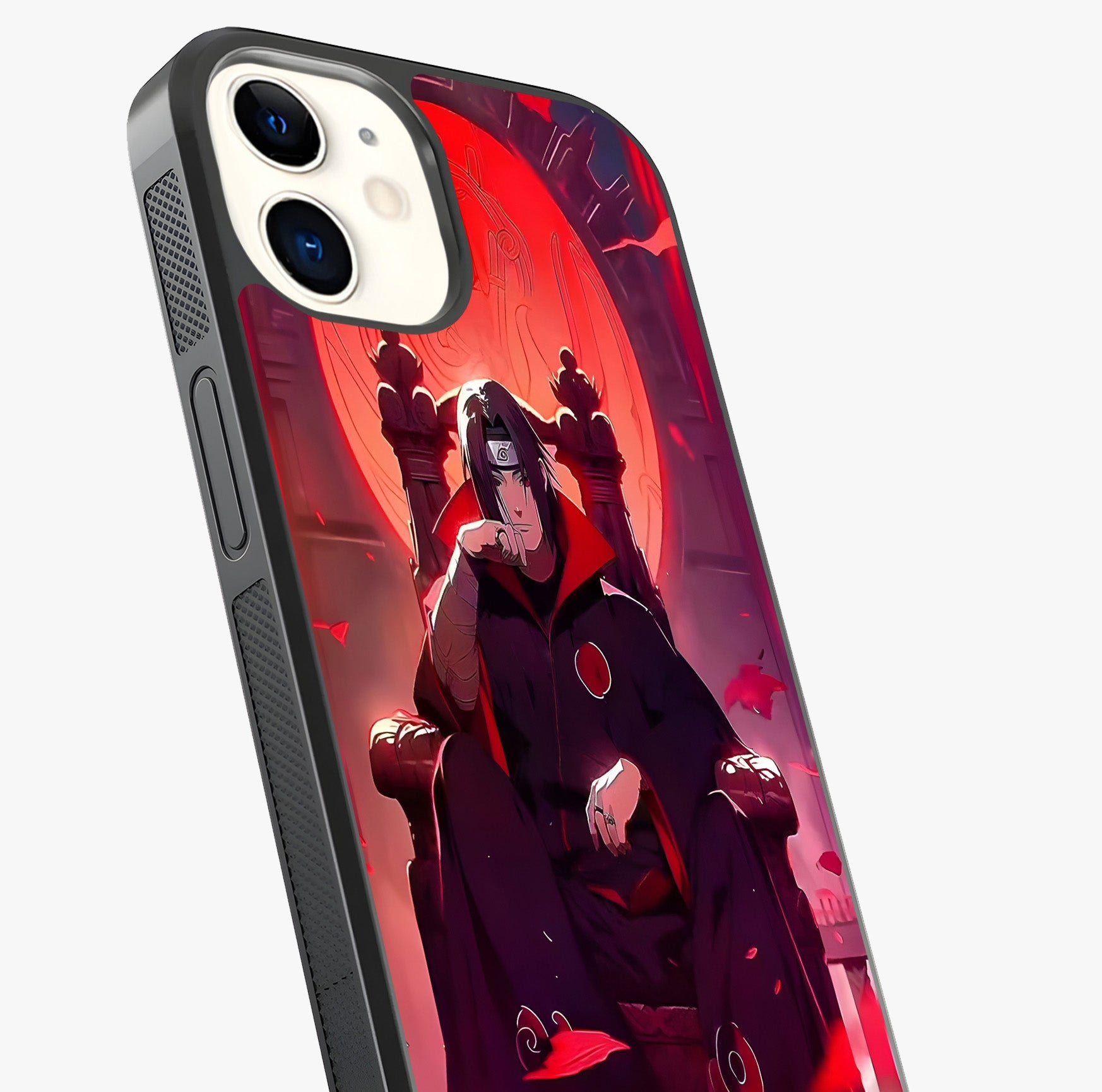 Blood Moon Sovereign Glass Case captured at a warm angle highlighting gloss, texture and premium glass finish.