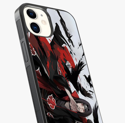 Crimson Crow Illusion Glass Case captured at a warm angle highlighting gloss, texture and premium glass finish.