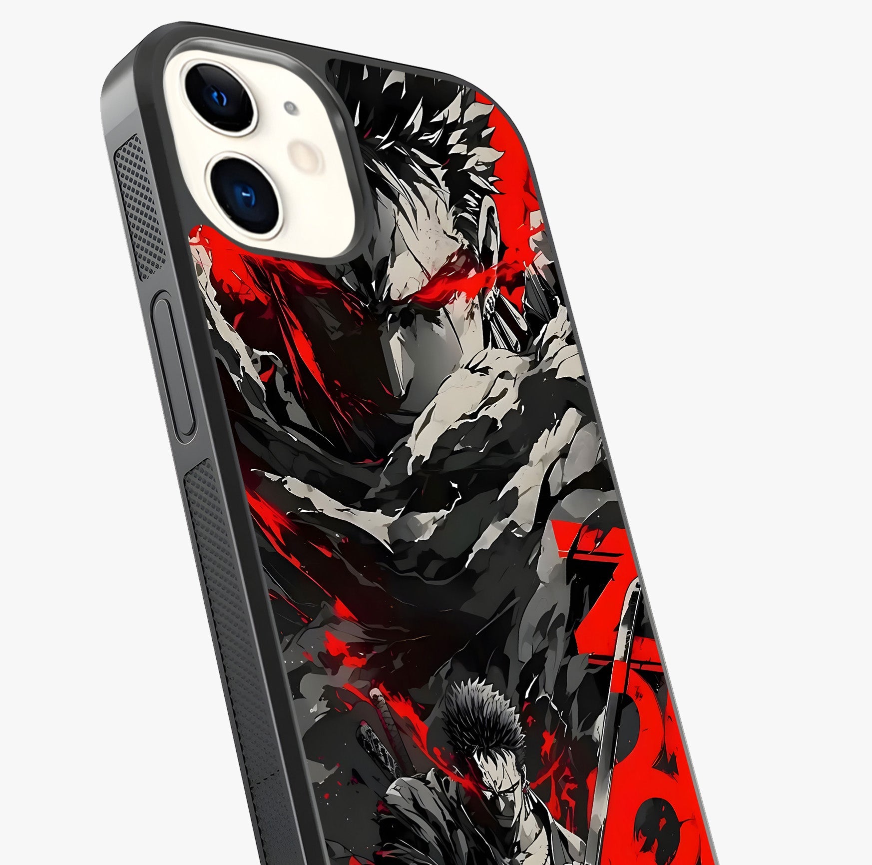 Demon Sword Resolve Glass Case captured at a warm angle highlighting gloss, texture and premium glass finish.