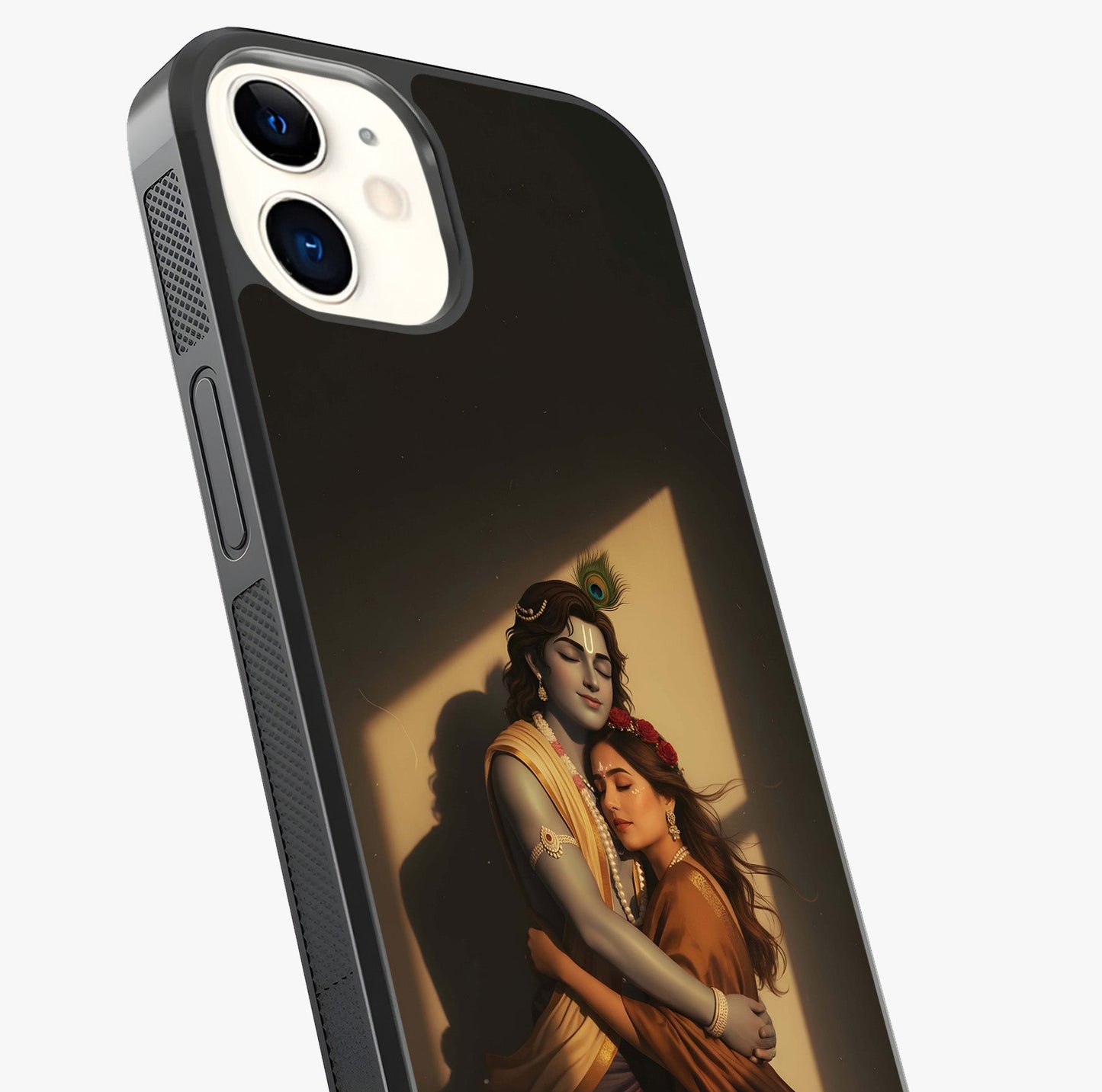 Divine Eternal Love Glass Case captured at a warm angle highlighting gloss, texture and premium glass finish.