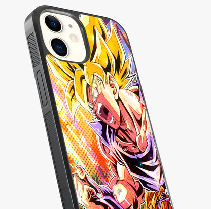 Firing Goku Glass Case captured at a warm angle highlighting gloss, texture and premium glass finish.