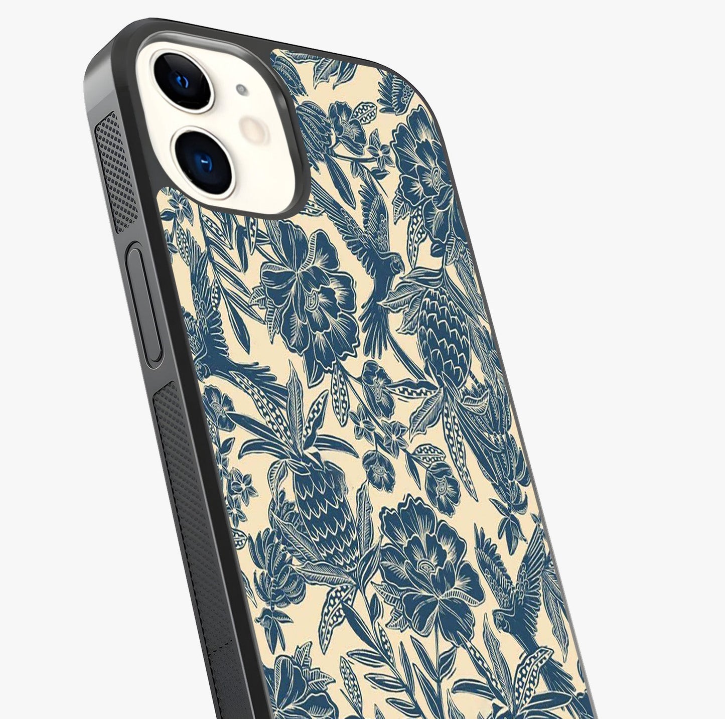 Heirloom Wild Bloom Glass Case captured at a warm angle highlighting gloss, texture and premium glass finish.