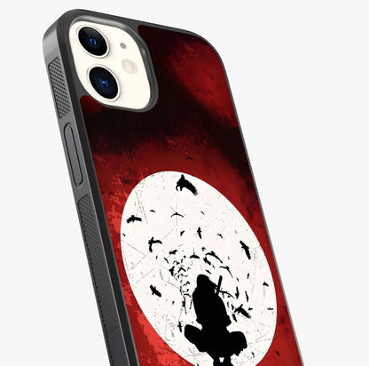 Itachi Limited Edition Naruto Anime Glass Case captured at a warm angle highlighting gloss, texture and premium glass finish.