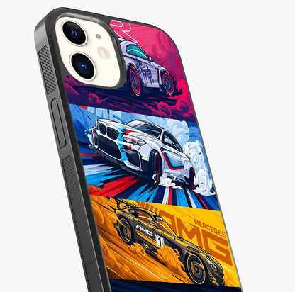Jdm Sports Car Glass Case captured at a warm angle highlighting gloss, texture and premium glass finish.