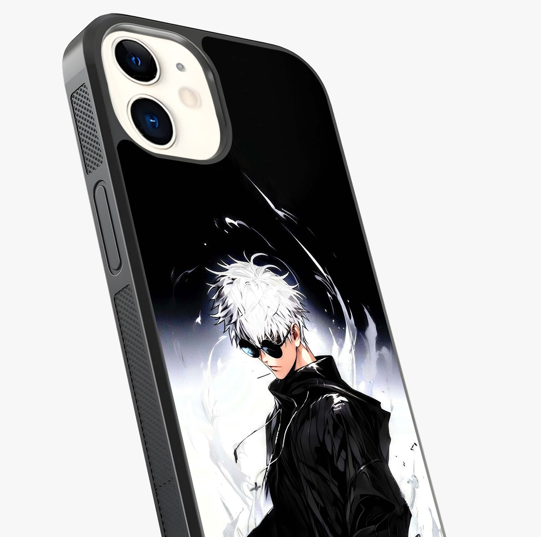 Limitless Shadow King Glass Case captured at a warm angle highlighting gloss, texture and premium glass finish.