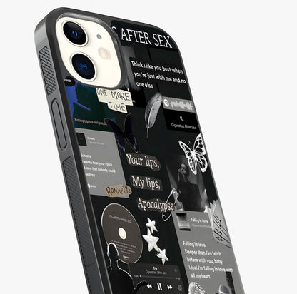 Midnight Love Echo Glass Case captured at a warm angle highlighting gloss, texture and premium glass finish.