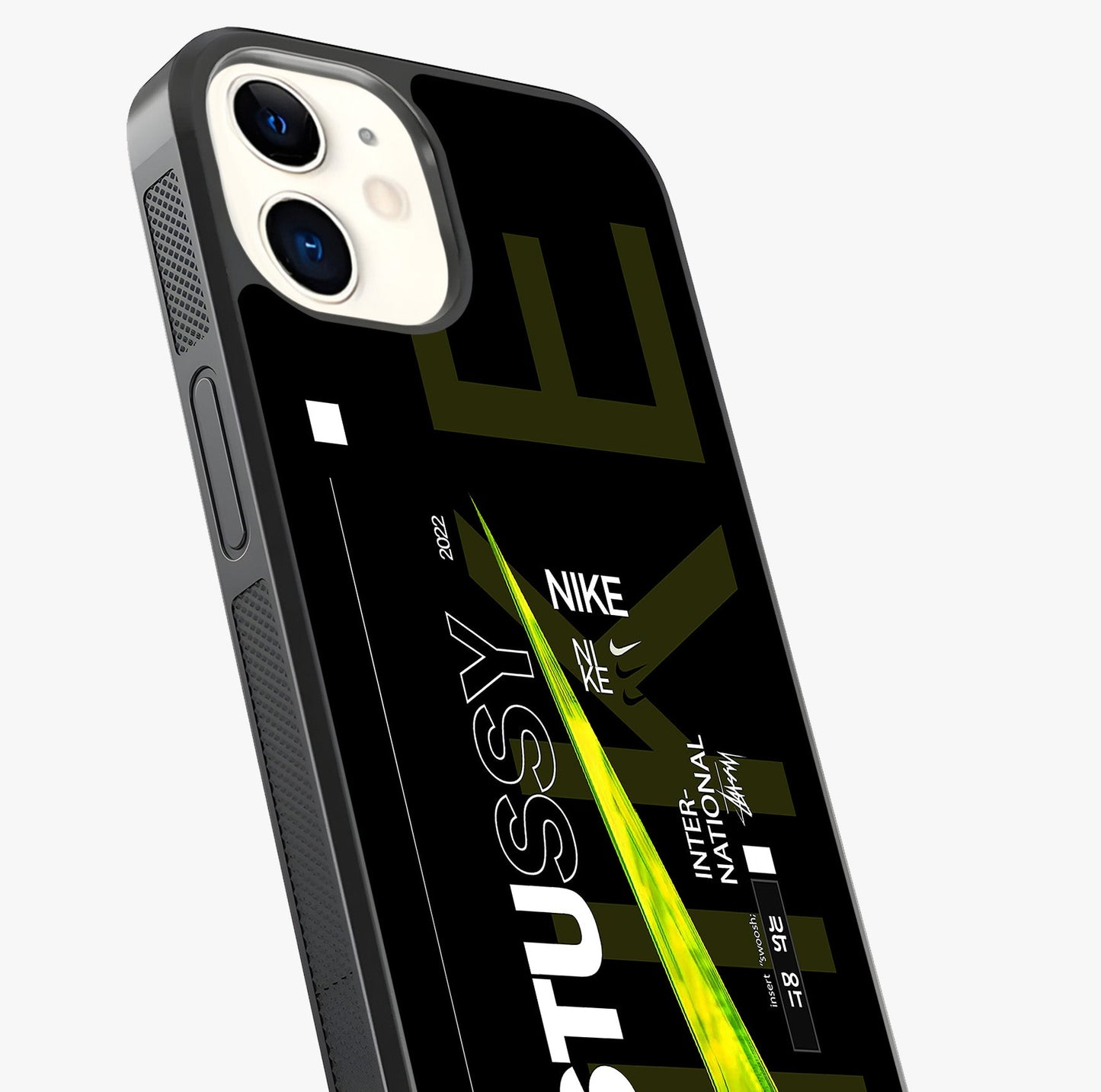 Neon Street Edition Glass Case captured at a warm angle highlighting gloss, texture and premium glass finish.