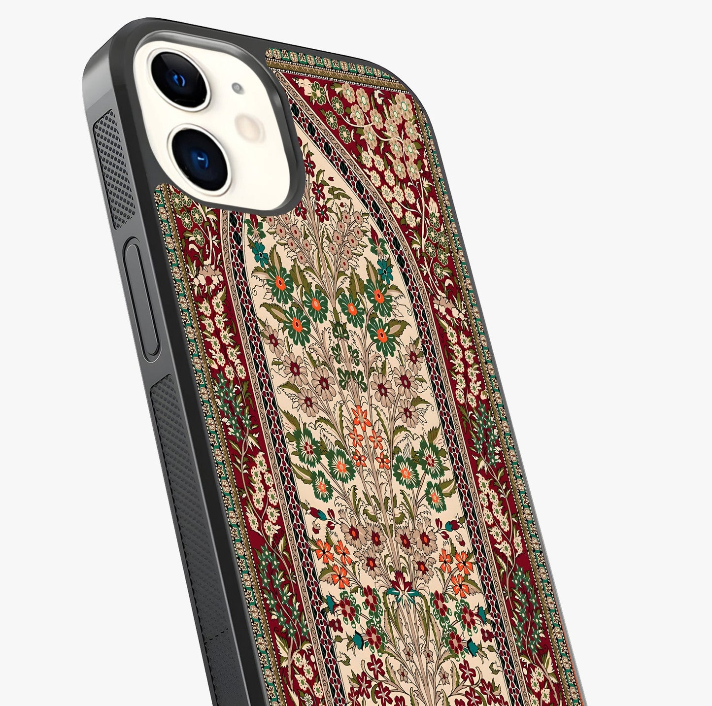Persian Inspired Glass Case captured at a warm angle highlighting gloss, texture and premium glass finish.