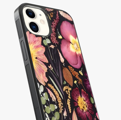 Petal Dream Tapestry Glass Case captured at a warm angle highlighting gloss, texture and premium glass finish.
