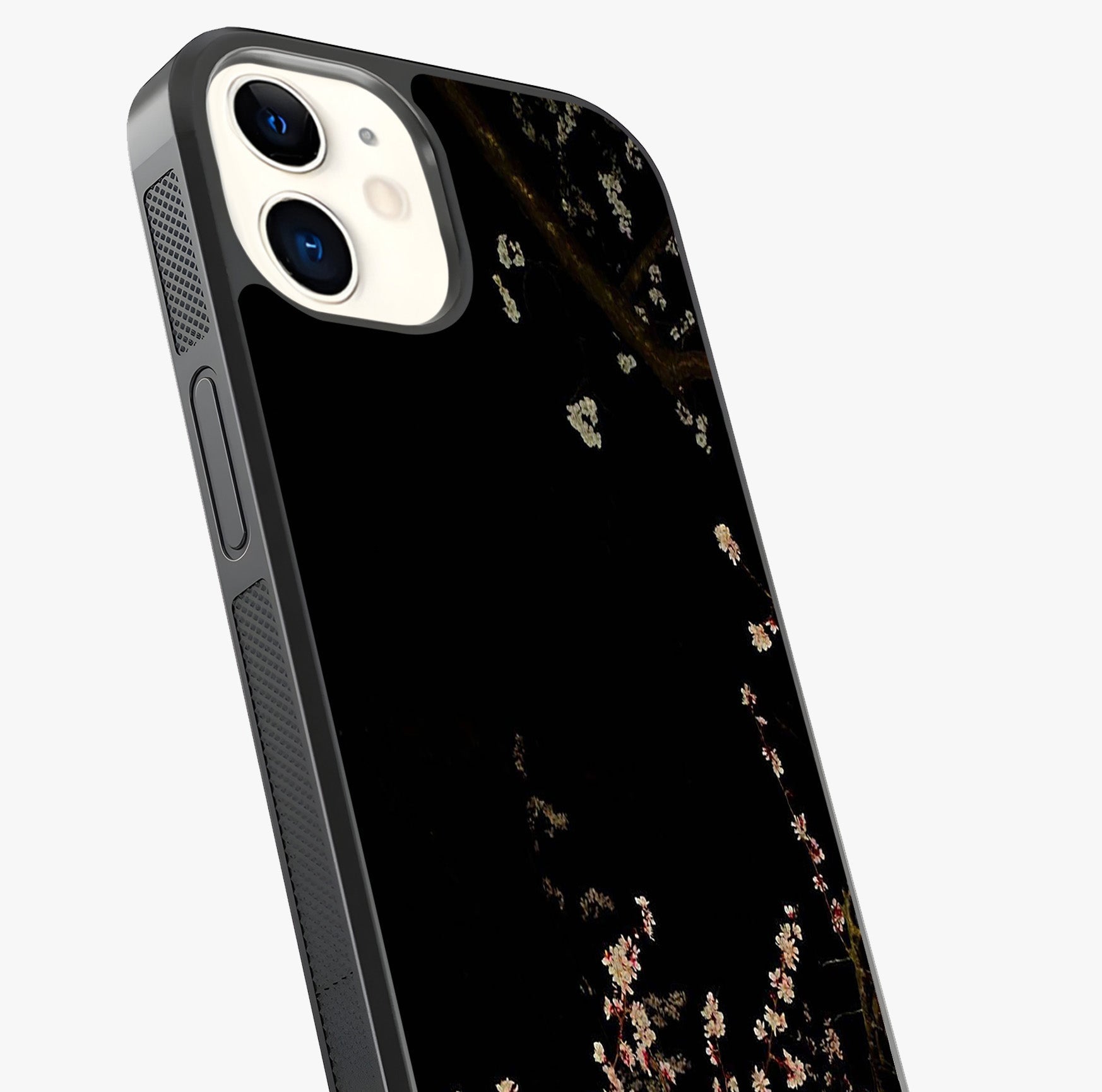 Petal Moon Light With Custom Name Glass Case captured at a warm angle highlighting gloss, texture and premium glass finish.