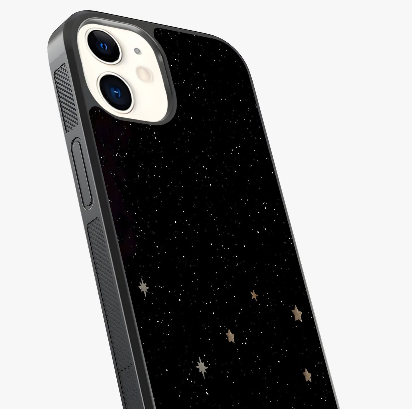 Twinkle Star With Half Moon Glass Case captured at a warm angle highlighting gloss, texture and premium glass finish.