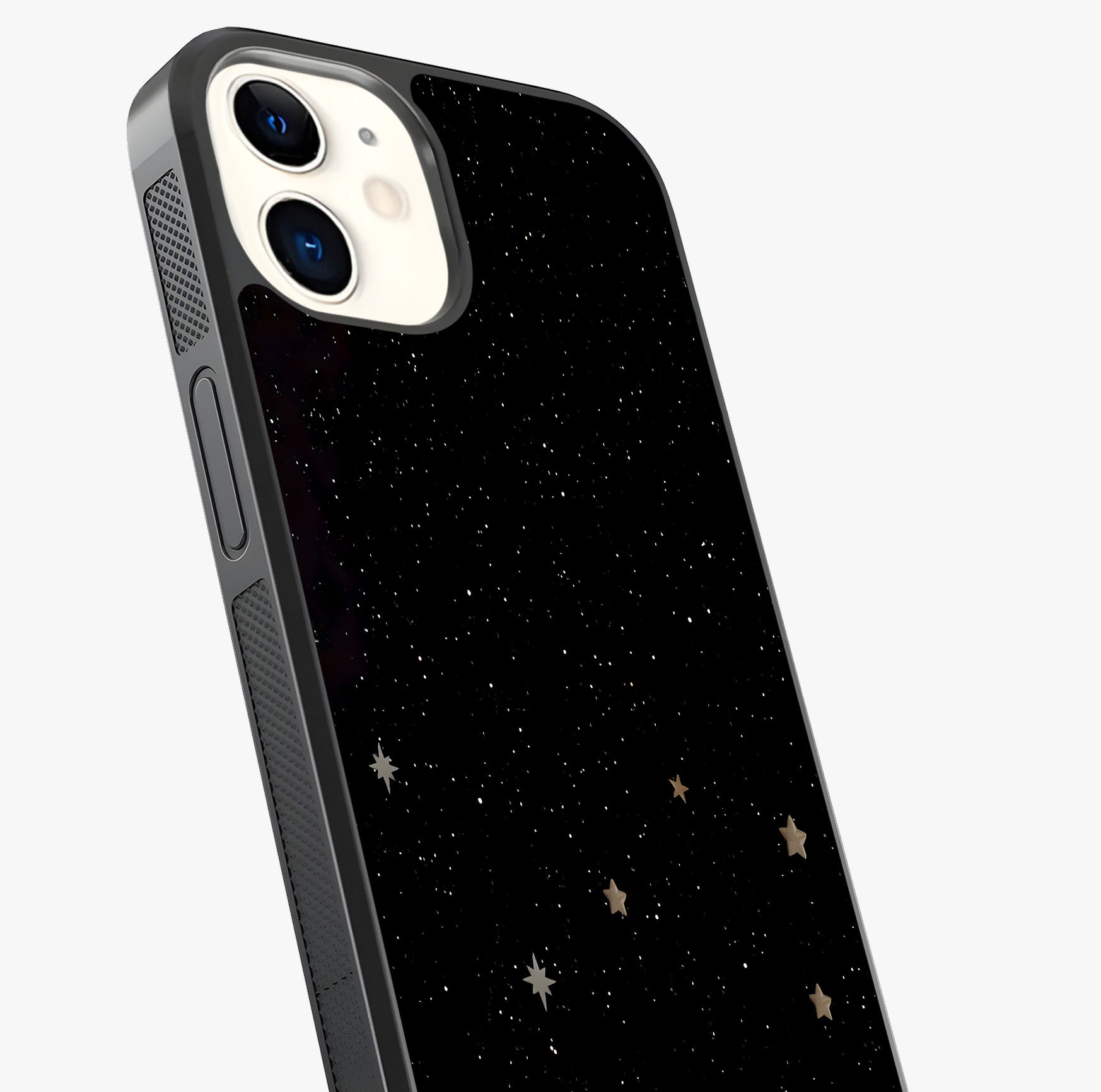 Twinkle Star With Half Moon Glass Case captured at a warm angle highlighting gloss, texture and premium glass finish.