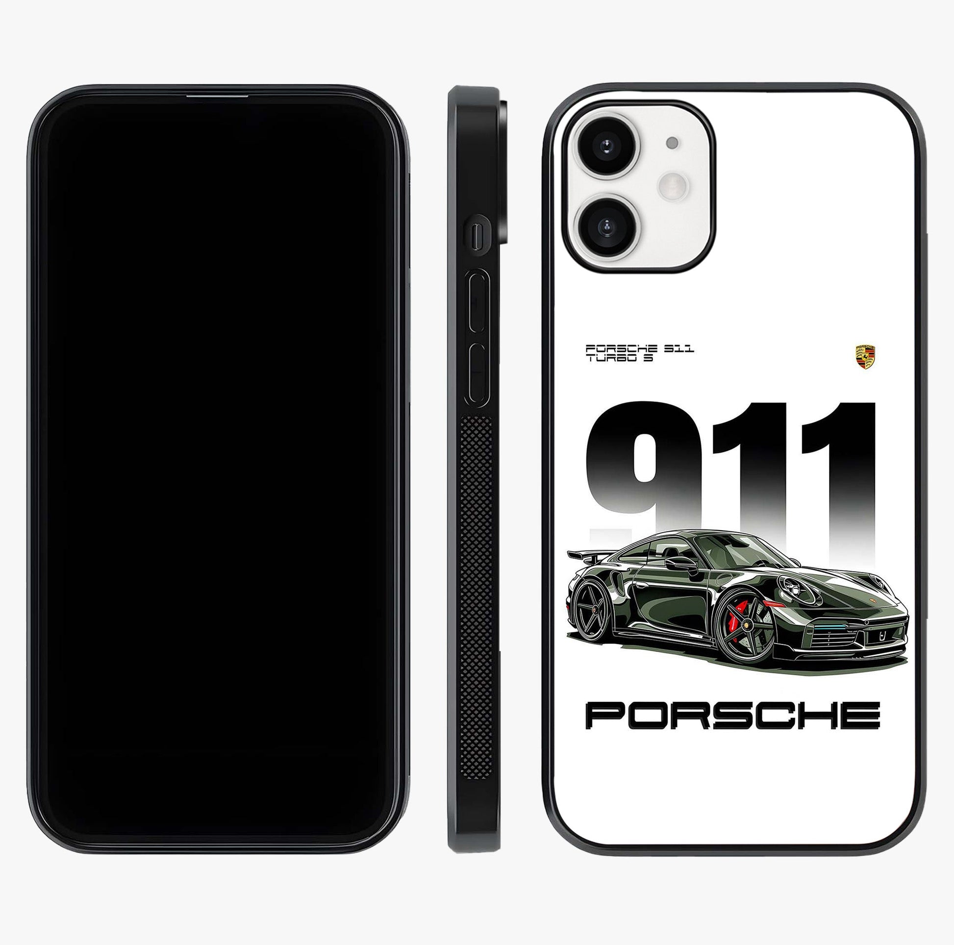 911 Turbo Dominance Glass Case displayed upright for full design visibility and premium finish.