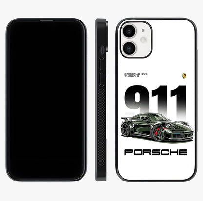 911 Turbo Dominance Glass Case displayed upright for full design visibility and premium finish.