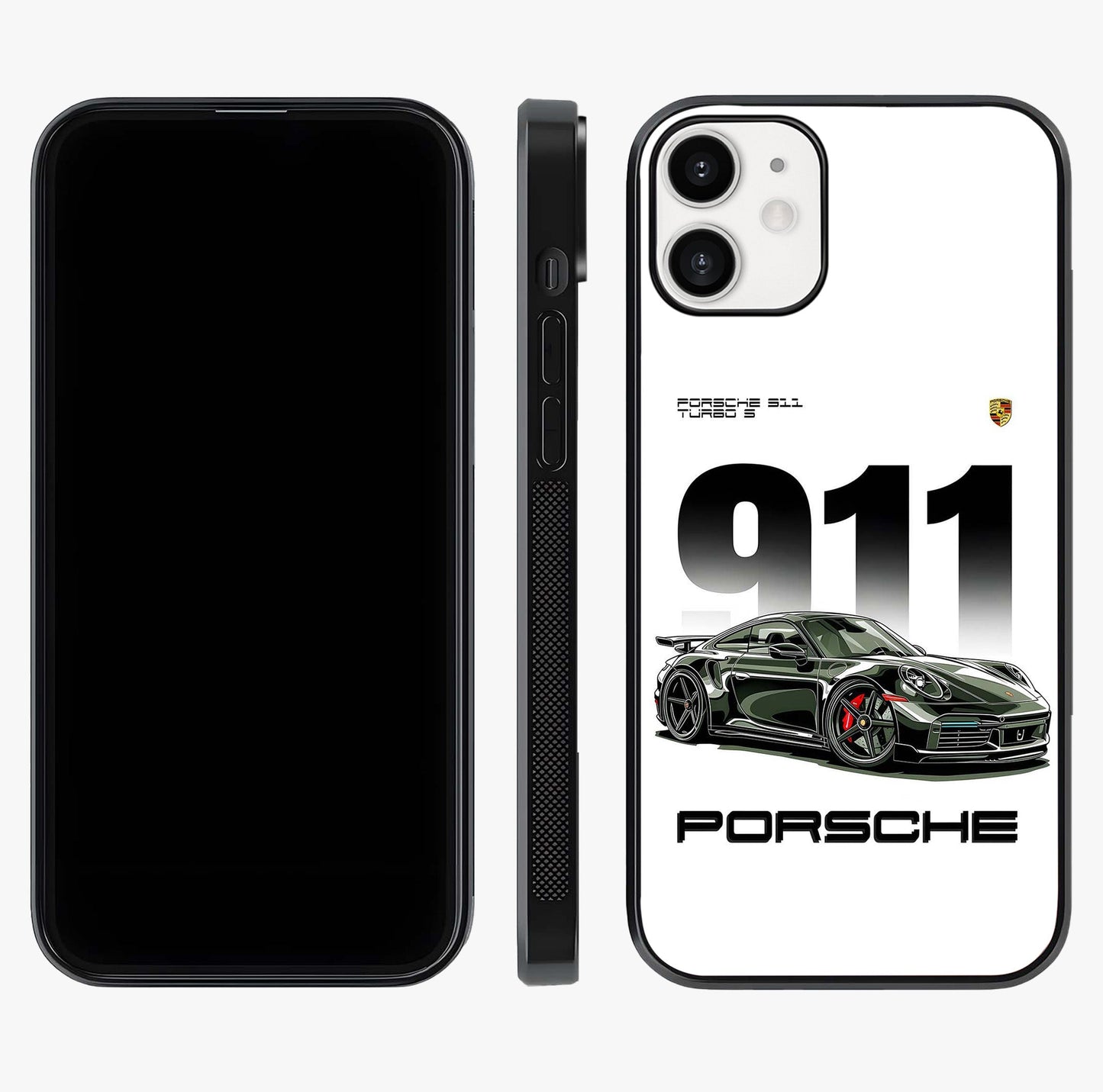 911 Turbo Dominance Glass Case displayed upright for full design visibility and premium finish.