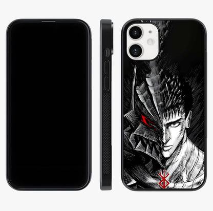 Berserker Blood Oath Glass Case displayed upright for full design visibility and premium finish.