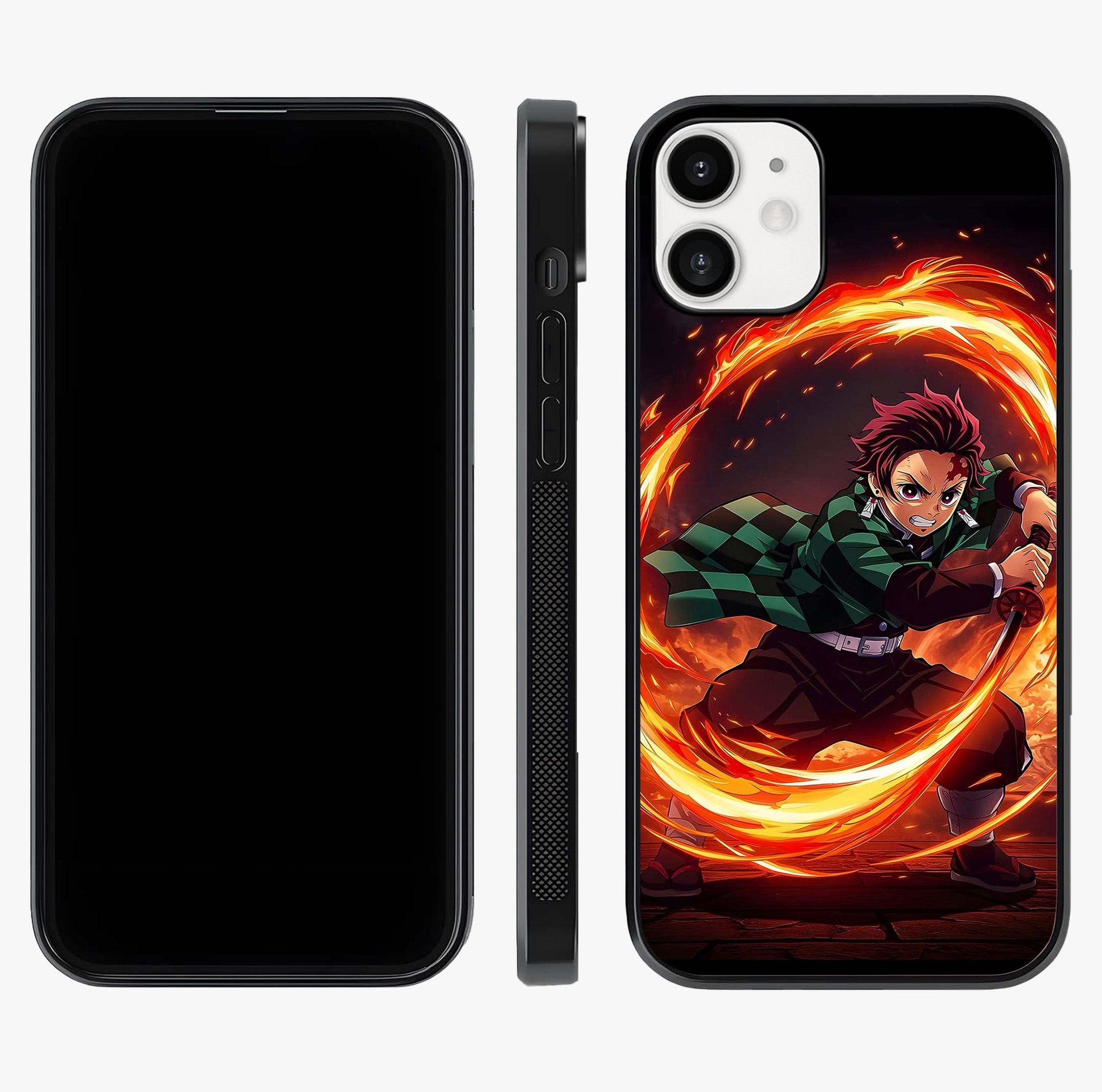 Blazing Sword Resolve Glass Case displayed upright for full design visibility and premium finish.
