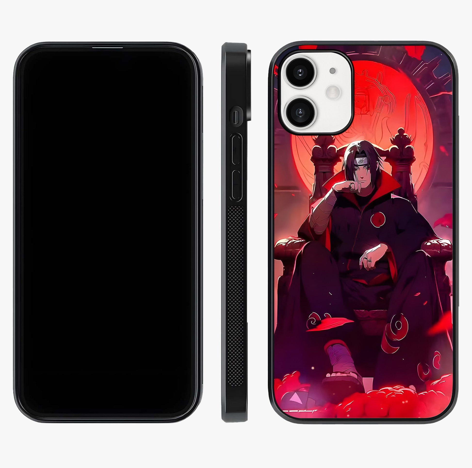 Blood Moon Sovereign Glass Case displayed upright for full design visibility and premium finish.