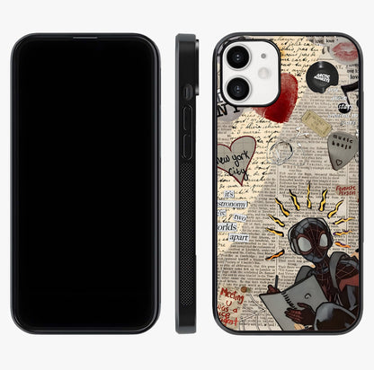 City Dream Sketch Glass Case displayed upright for full design visibility and premium finish.