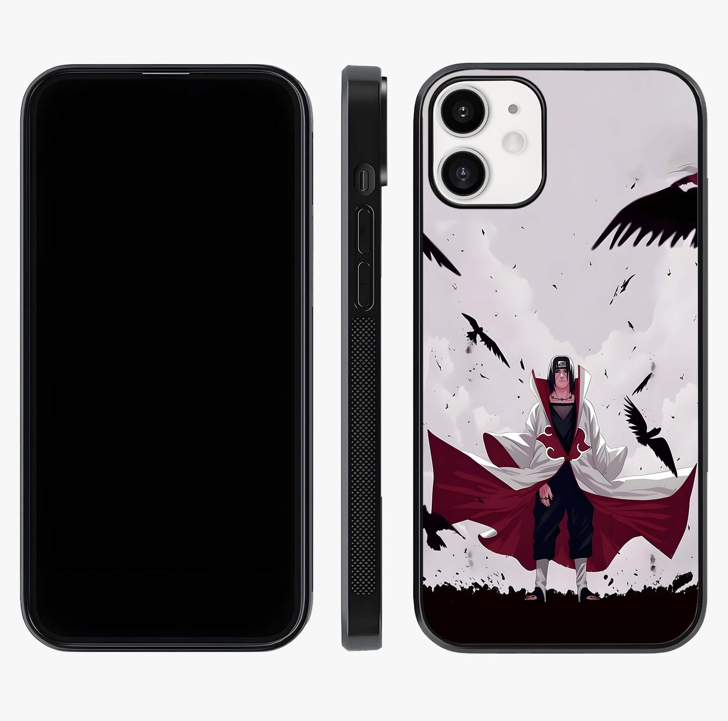 Crimson Crow Ascension Glass Case displayed upright for full design visibility and premium finish.