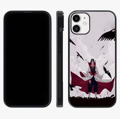 Crimson Crow Ascension Glass Case displayed upright for full design visibility and premium finish.