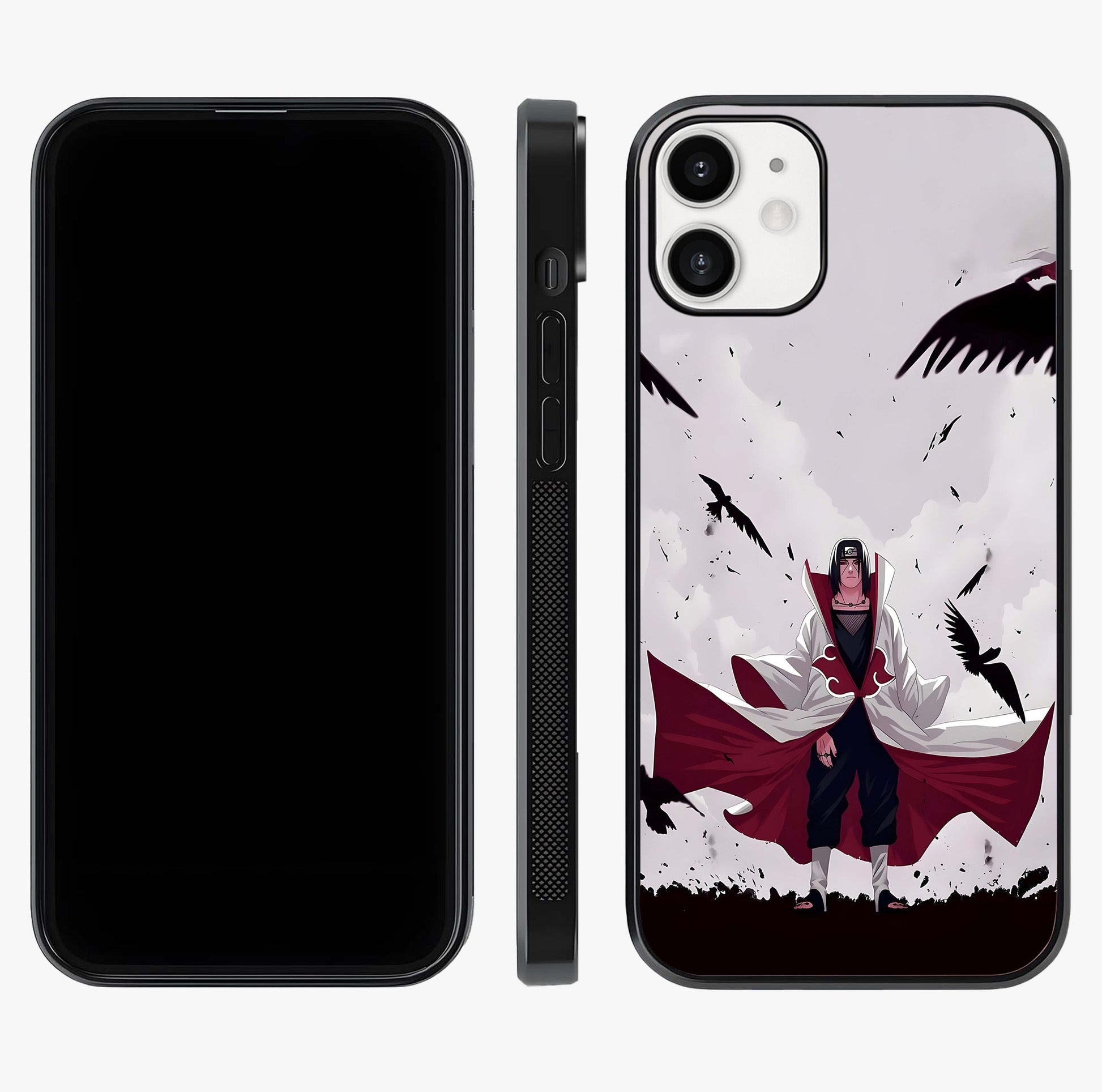 Crimson Crow Ascension Glass Case displayed upright for full design visibility and premium finish.