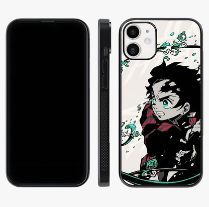 Demon Slayer Glass Case displayed upright for full design visibility and premium finish.
