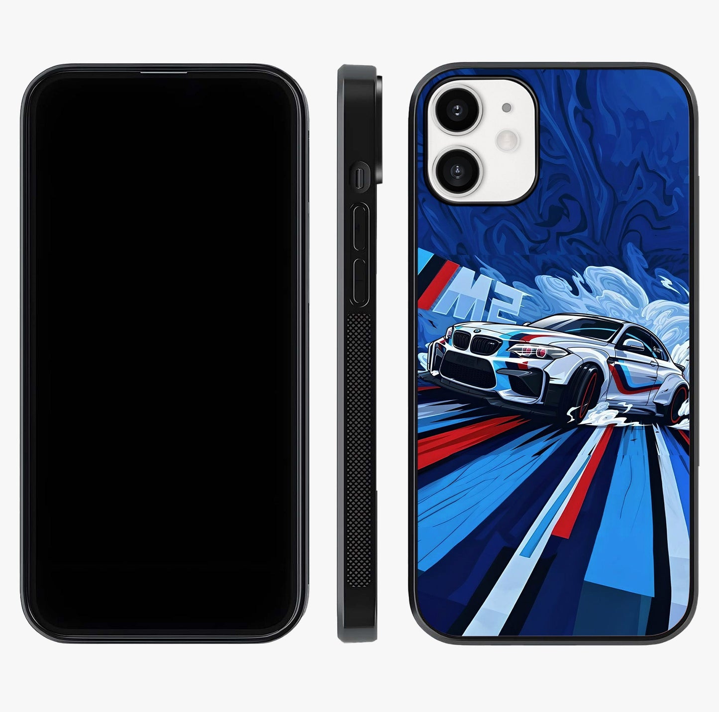 Drift Power Rush Glass Case displayed upright for full design visibility and premium finish.