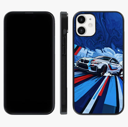 Drift Power Rush Glass Case displayed upright for full design visibility and premium finish.