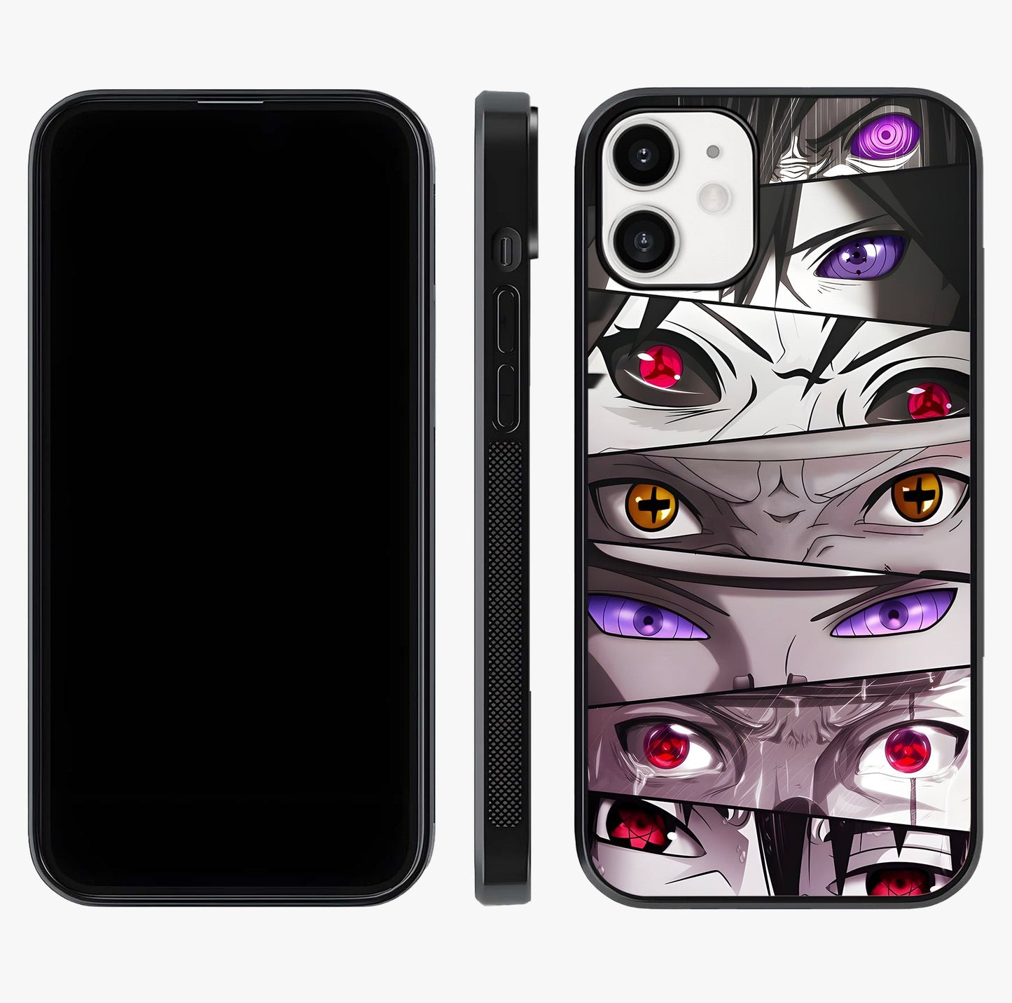 Eyes Of Destiny Glass Case displayed upright for full design visibility and premium finish.