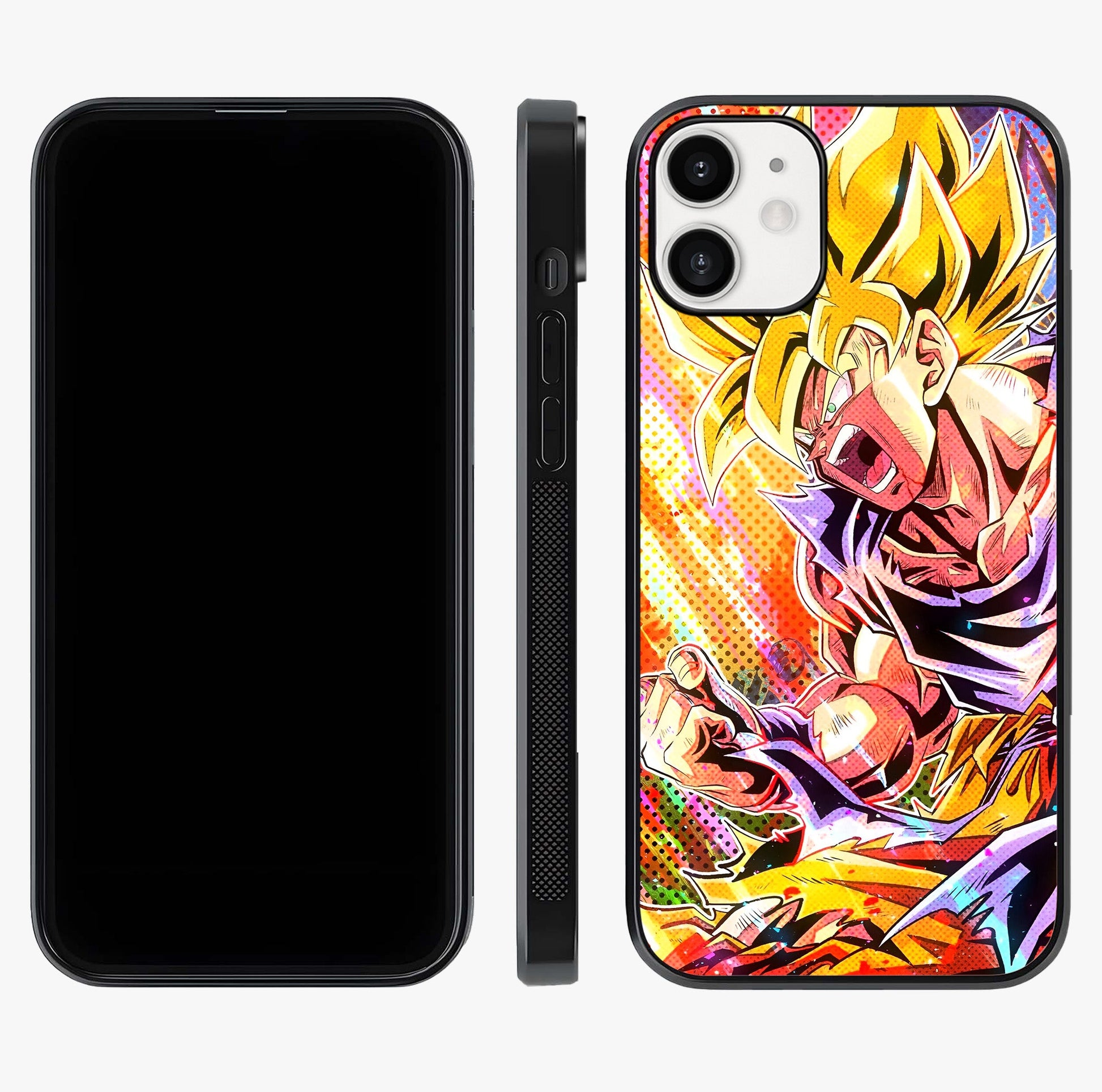 Firing Goku Glass Case displayed upright for full design visibility and premium finish.