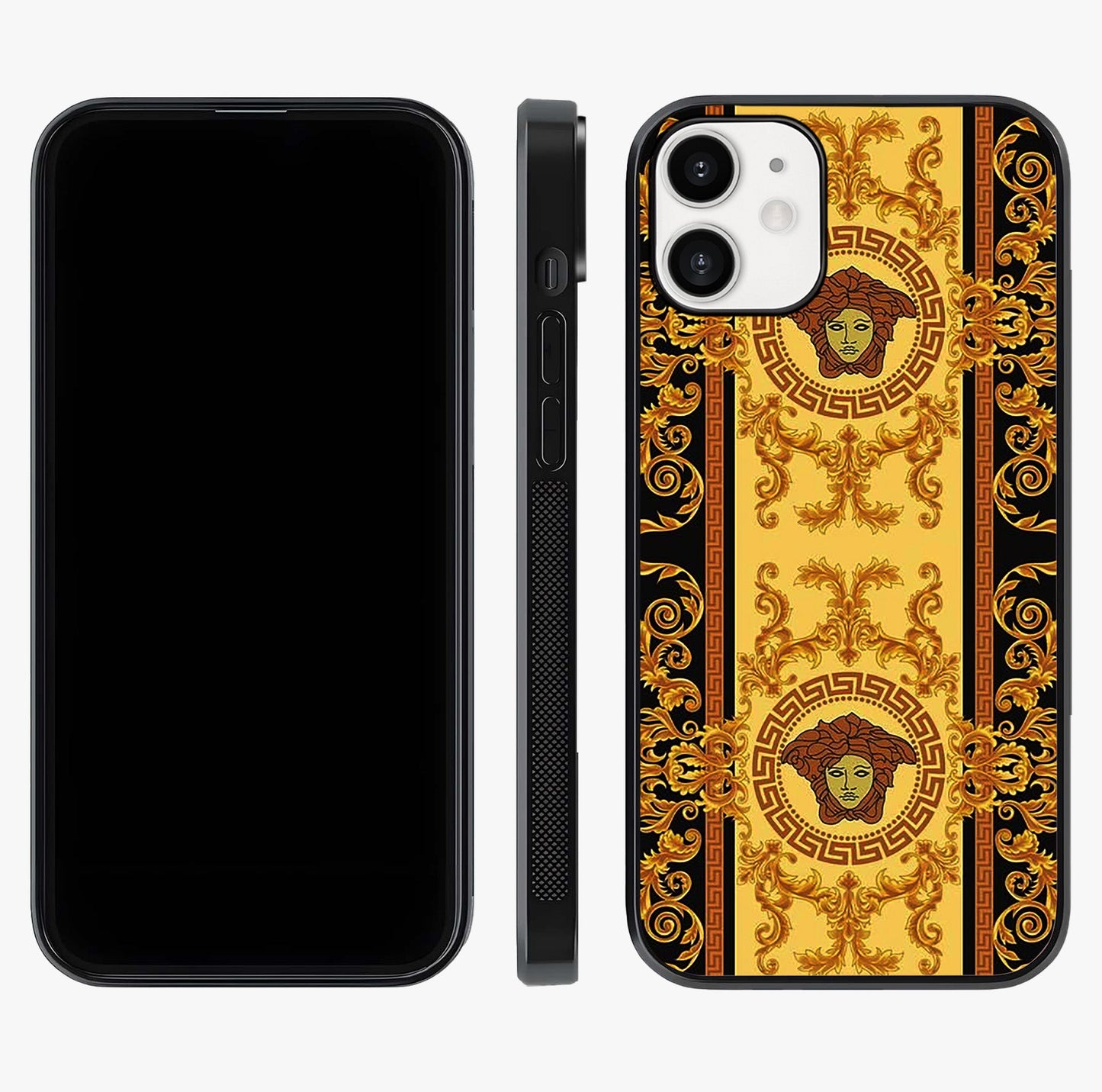 Golden Royal Heritage Glass Case displayed upright for full design visibility and premium finish.