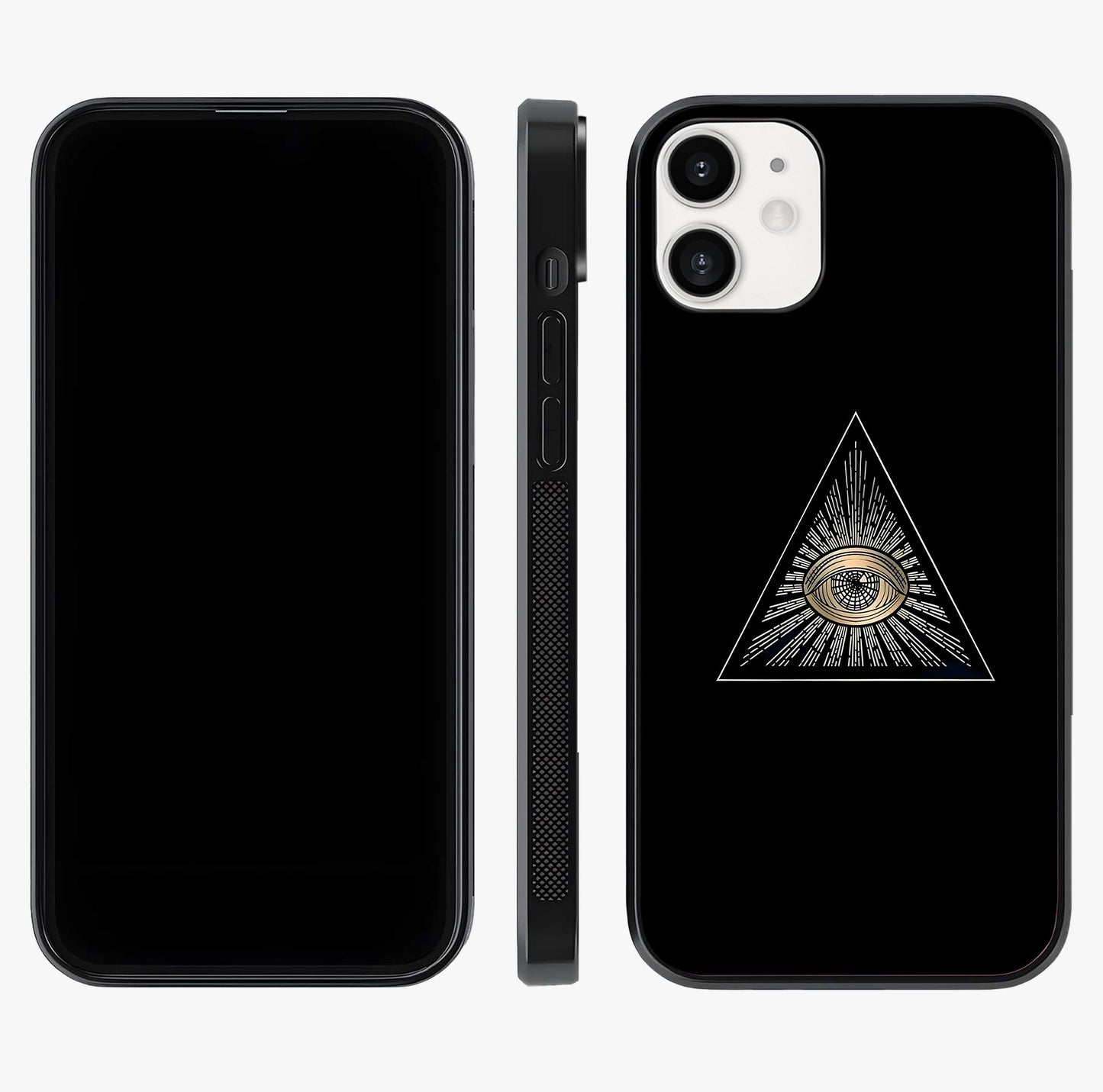 Illuminati Evil Glass Case displayed upright for full design visibility and premium finish.