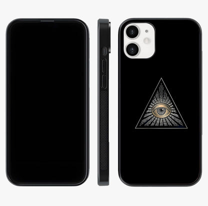 Illuminati Evil Glass Case displayed upright for full design visibility and premium finish.