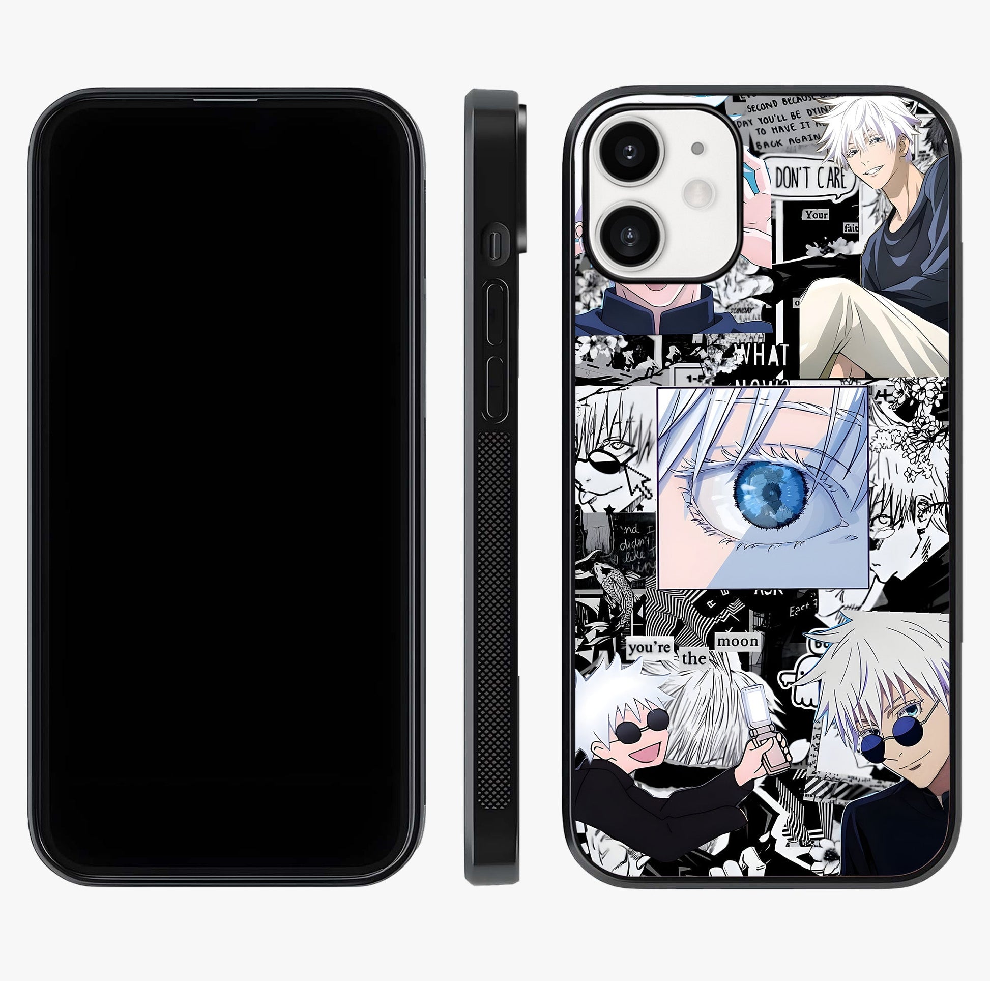 Infinity Sorcerer Chaos Glass Case displayed upright for full design visibility and premium finish.