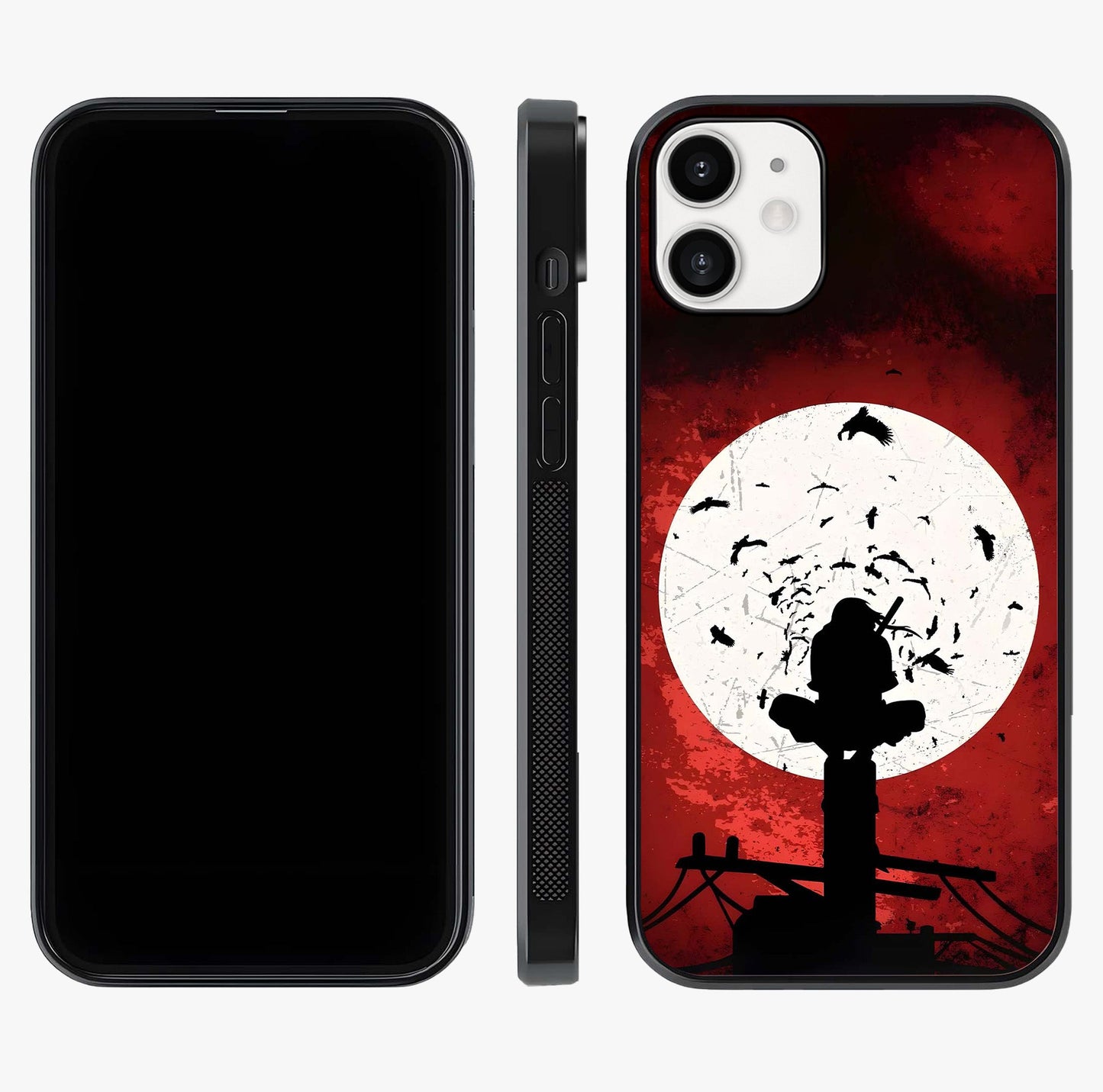 Itachi Limited Edition Naruto Anime Glass Case displayed upright for full design visibility and premium finish.