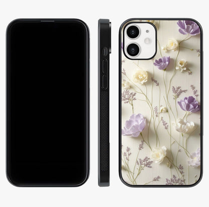 Lilac Breeze Harmony Glass Case displayed upright for full design visibility and premium finish.