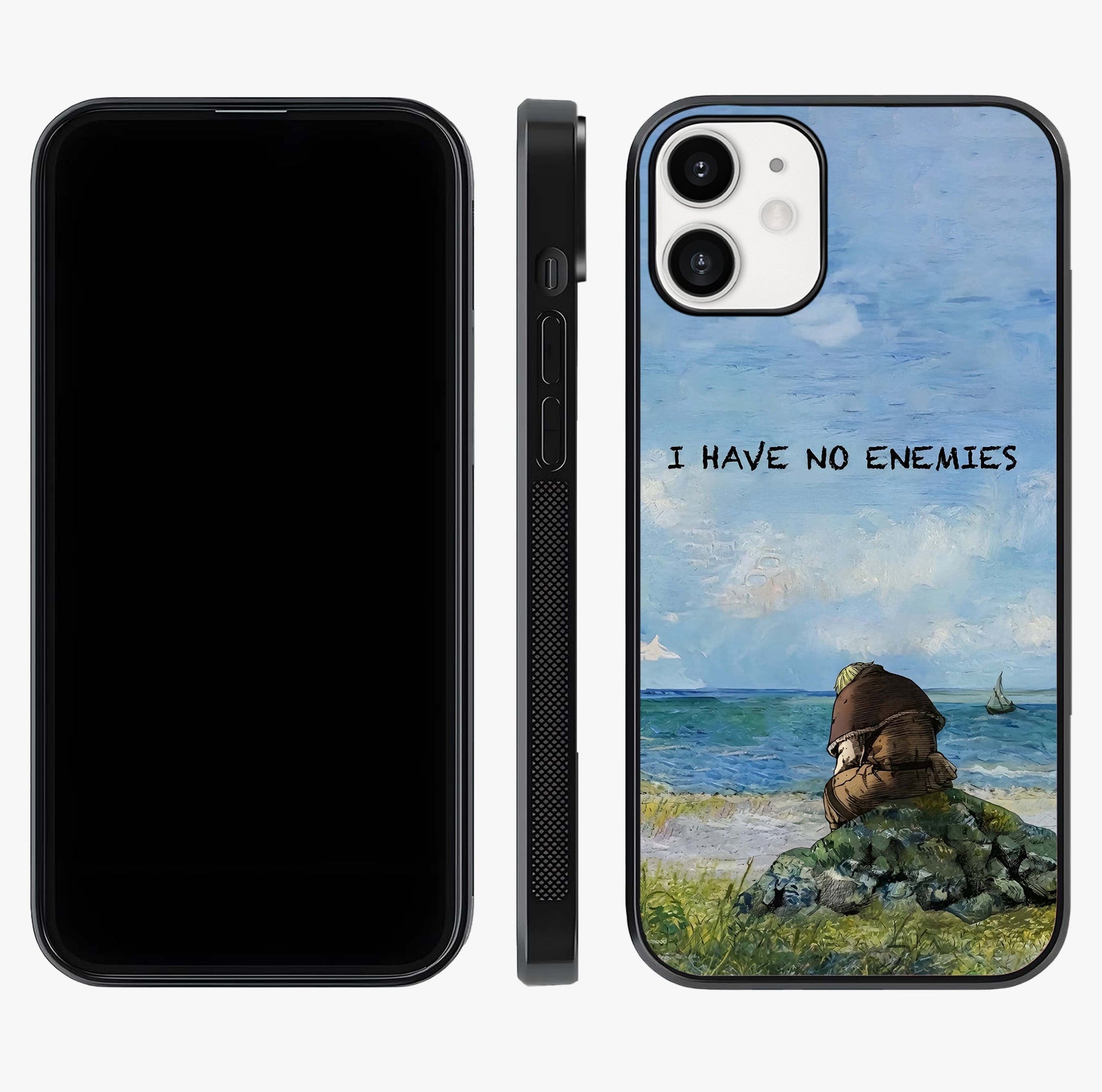 Peace Beyond War Glass Case displayed upright for full design visibility and premium finish.
