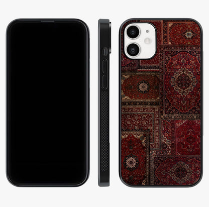 Persian Velvet Tale Glass Case displayed upright for full design visibility and premium finish.