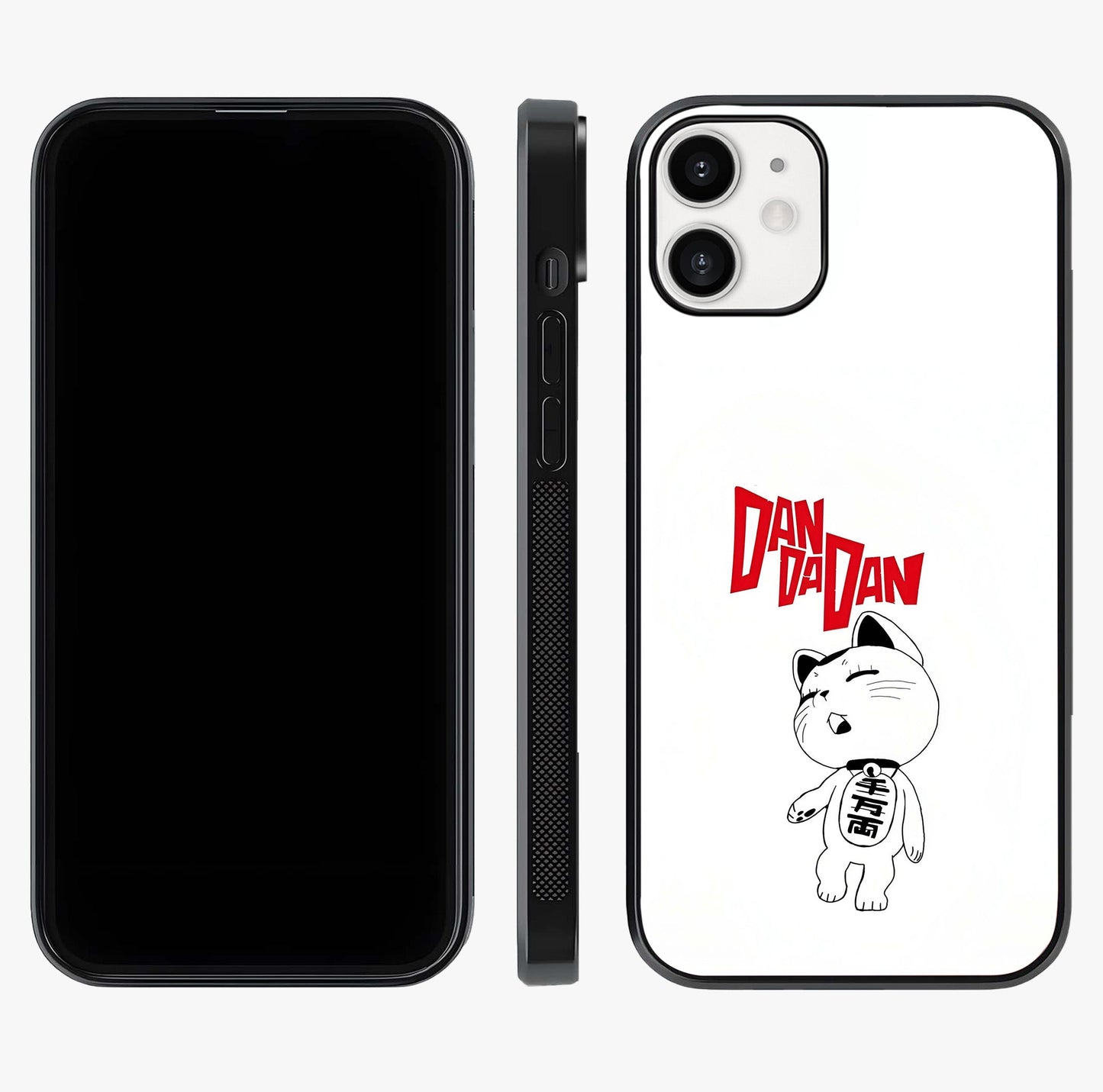 Playful Spirit Charm Glass Case displayed upright for full design visibility and premium finish.