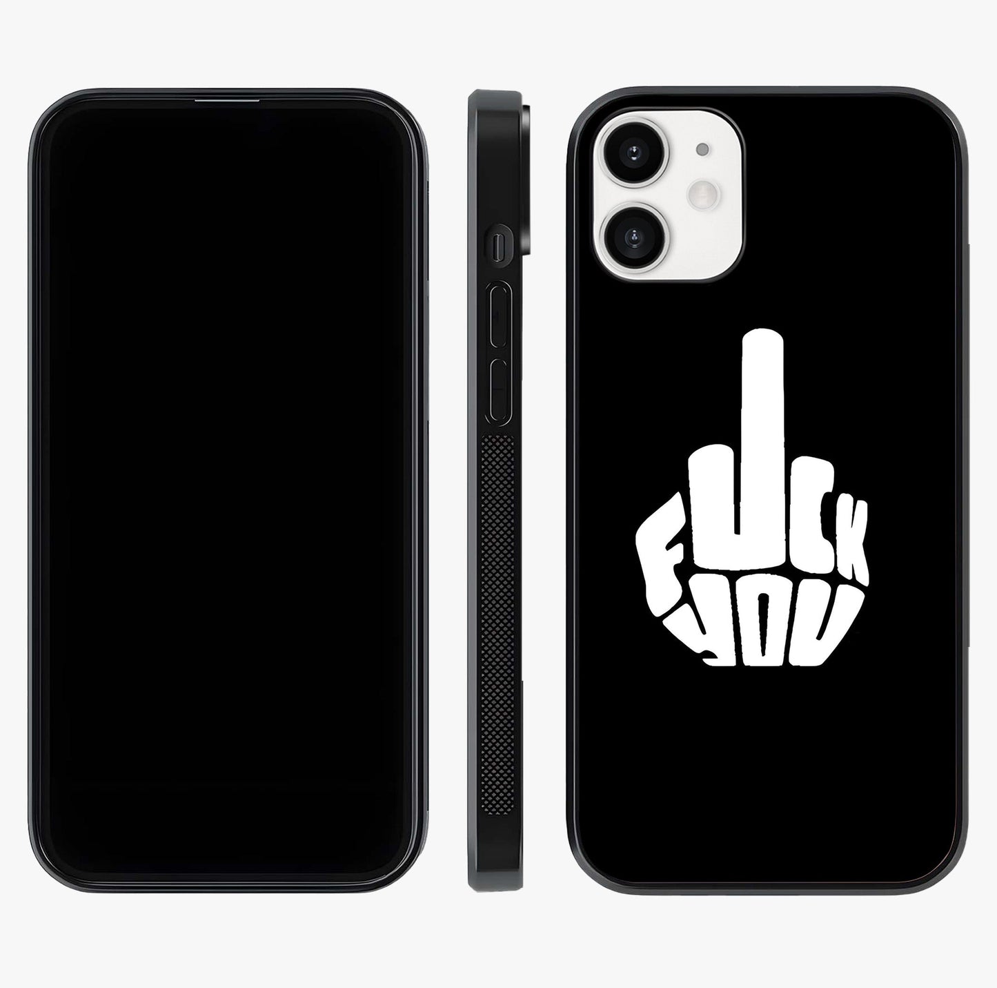 Rebel Mode On Glass Case displayed upright for full design visibility and premium finish.