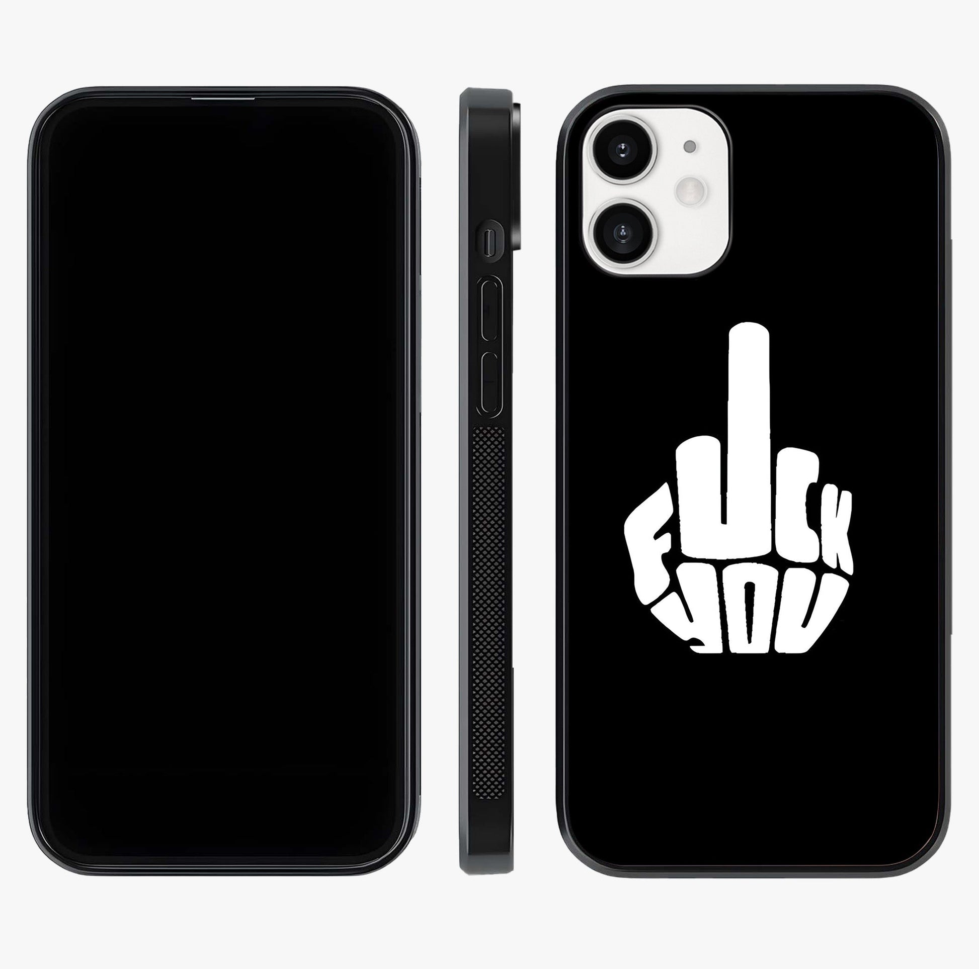 Rebel Mode On Glass Case displayed upright for full design visibility and premium finish.