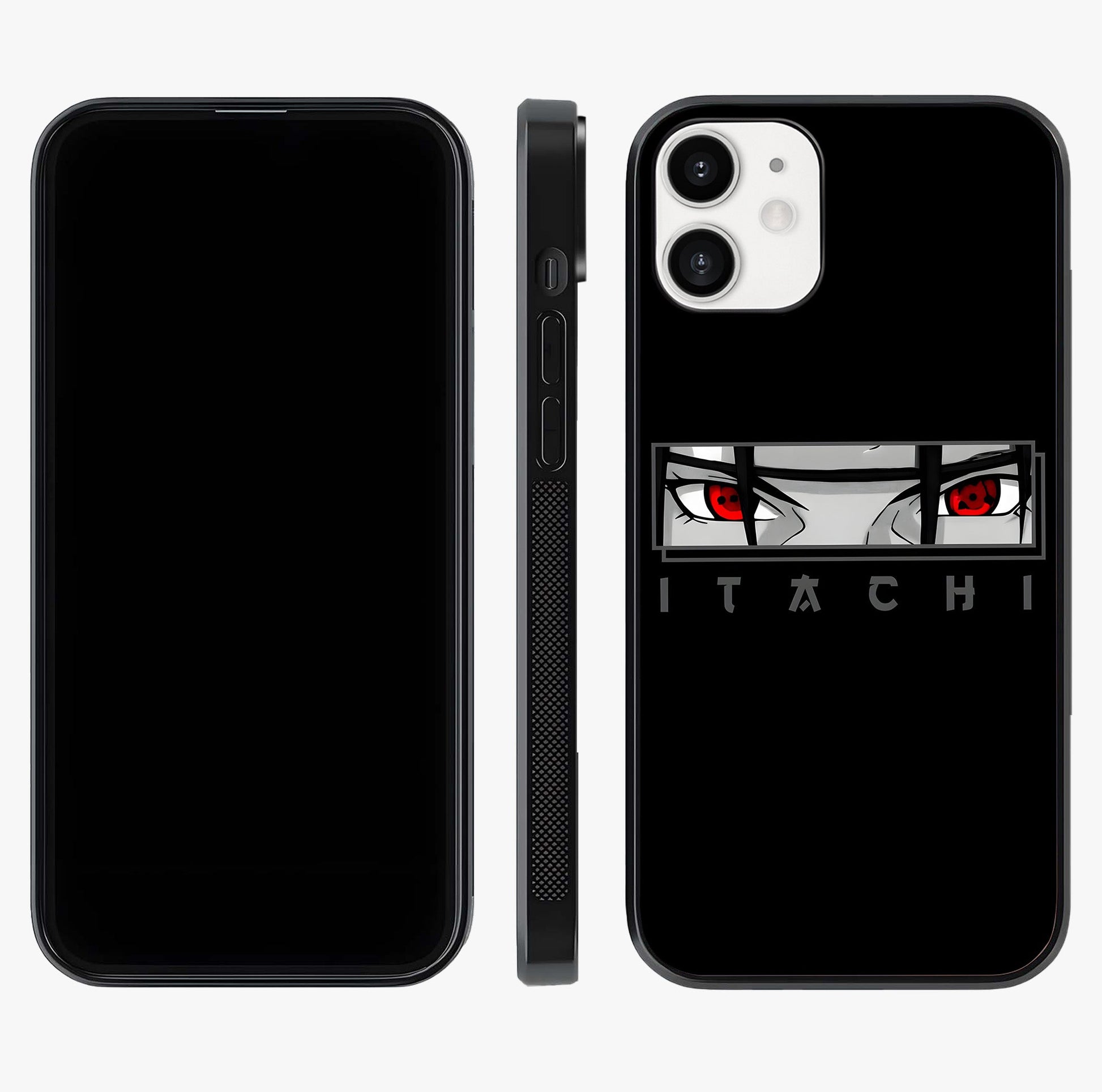Scarlet Gaze Dominance Glass Case displayed upright for full design visibility and premium finish.