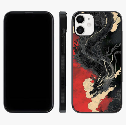 Shadow Dragon Fury Glass Case displayed upright for full design visibility and premium finish.